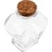 Zerodeko 4pcs Glass Heart Shaped Bottle Terrarium Wedding Decorations Decorative Wishing Bottle Glass Container with Lid Glass Jars Wishing Jar Origami Craft Bottle Glass Bottle Cork As Shownx4pcs 8.50X6.00X4.00CMx4pcs - Buy Online on GoSupps.com
