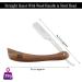 Haryali Professional Barber Straight Edge Razor for Men - Premium Wood Handle Perfect Shaving Tool for Barbers and Grooming - Buy Online on GoSupps.com