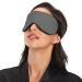 Haskirky Light Blocking Eye Mask | Breathable & Adjustable for Men and Women | Perfect for Travel, Yoga, Meditation | Deep Sleep Comfort | Plain Gray - Buy Online on GoSupps.com