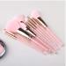8pcs Pink Crystal Makeup Brush Set | Soft Synthetic Hair | Glitter Cosmetic Tools for Foundation Concealer & Blusher - Buy Online on GoSupps.com
