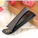 Beard Comb Moustache Shaping Round Comb Wooden Stainless Steel Pocket Moustache Comb Husband for Papa Boyfriend Colleagues (Black fiber + stainless steel plating) Black acetate fiber + stainless steel plating - Buy Online on GoSupps.com