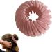 Birds Nest Hair Clip - Velvet Expandable Holder Hair Claw Ponytail Holder Hair Accessories Lazy Bird's Nest Plate Hairpin Quick Hair Banding Tool Women Curly Thick Hair Accessories Light Pink - Buy Online on GoSupps.com