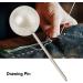 Oumefar 200PCS Pearl Push Pins  Decorative Thumb Tacks Round Head Pins Drawing Ball Map Pins Tack Push Sewing Pins Box for Crafts DIY Wedding (Pearl White) - Buy Online on GoSupps.com