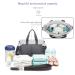Royalfair Baby Diaper Pocket Small - Travel Diaper Bag Messenger with Insulating Pocket & Fastening Hook (Gray 40x28x12.8 cm) - Ideal for International Shipping - Buy Online on GoSupps.com