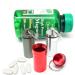 3 Pack Waterproof Aluminum Pill Fob Container | Nitro Bottle Holder & Emergency Keychain | Silver-Matt-Red - Buy Online on GoSupps.com
