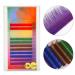 Rainbow Colorful Eyelash Extensions | 3 Types of Gradient Fake Individual Lashes (12mm) - Shop Internationally! - Buy Online on GoSupps.com