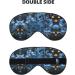 Blue Christmas Snowflake Print Double-Sided Eye Mask Soft and Light Blocking for Enhancing Sleep Quality - Buy Online on GoSupps.com