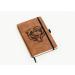 Rico Industries NFL Chicago Bears Brown Laser Engraved Small Notepad Jounral/Notepad 8.25" x 5.25"- Office Accessory