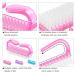 Sioppkik 6-Piece Nail Brush Set - Hand Scrubbing & Cleaning Brushes for Fingernails - Plastic 6.4 x 1.5 x 3.2 cm - Blue Pink Purple - International Shipping Available - Buy Online on GoSupps.com