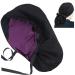 ABAMERICA Scrub Cap Women Surgical Cap Nurse Hat with Ponytail Holder for Long Hair  Single Layer Or Satin Line Scrub Caps Personalized Scrub Hat A01-05 Satin Lined Black