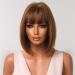 Buy Testar 14-Inch Brown Bob Wig for Women | Short Honey Brown Heat-Resistant Synthetic Hair Replacement Wig - Perfect for Everyday & Parties - Buy Online on GoSupps.com