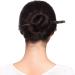HOLLIHI 2 Pieces Handmade Ebony Wood Carved Hair Decor Sticks Shawl Pins Picks Pics Forks for Women Girls Hair Updo Making Accessory 18cm Bamboo Virtue - Buy Online on GoSupps.com