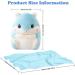 Muziri Kinokoo Hamster Plush Pillow Blanket - Soft Nap Blanket & Toy Blanket in Blue - Buy Online on GoSupps.com