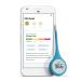 Kinsa Smart Thermometer for Fever - Digital Medical Baby, Kid and Adult Termometro - Accurate, Fast, FDA Cleared Thermometer for Oral, Armpit or Rectal Temperature Reading - QuickCare Original version