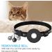 Reflective Airtag Cat Collar with Bell | Waterproof Holder | Apple Airtag Compatible - Black - Buy Online on GoSupps.com