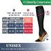 QUXIANG Copper Compression Socks (8 Pairs) - 15-20 mmHg Large-X-Large - Running Athletic Cycling Circulation - Men & Women - Black - Buy Online on GoSupps.com