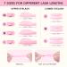 3 in 1 Lash Lift Pads - 14 Pcs Silicone Eye Shields Reusable Curlers & DIY Tools for Eyelash Perming (Pink) - 7 Sizes Available - Buy Online on GoSupps.com