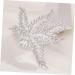 Beaupretty Comb bridal comb bridal headpieces for wedding leaves hair comb winter wedding decor Snowflake women hair Bridal Hair rhinestone floral hair clip bride Hair up crystal Wedding - Buy Online on GoSupps.com