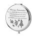 KEYCHIN Alice Fans Pocket Mirror Alice Fairy Tales Gift Always Remember You are Braver Stronger Smarter Than You Think Compact Makeup Mirror for Women Girls Teenagers (Alice Mirror)