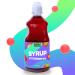Bubble Mania fruit bubble tea syrup for bubble tea - strawberry syrup for bubble tea |Drinks for cocktails bubble tea ice cream & cake |500 ml of strawberry 500 ml (1 Pack)
