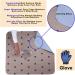 SincoPet Reusable Puppy Pee Pad 2 Pack (36x41) + Free Grooming Gloves | Fast Absorbing Waterproof Whelping Pad for Dogs | Machine Washable Training Pads - Brown - Buy Online on GoSupps.com