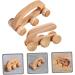 Magiclulu 2-Piece Wood Massage Roller | Back Massager & Foot Massage Device for Deep Tissue Relief - Buy Online on GoSupps.com