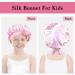 Arqumi Silk Satin Kids Bonnet 2Pcs Set - Soft Adjustable Night Cap for Children - Rose&Pink - Buy Online on GoSupps.com