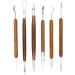 LEKAI 6 Pieces Double Ended Modeling Tools for Clay Sculpture, Wooden Handle - Arts and Crafts - Buy Online on GoSupps.com