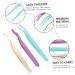 Magiclulu 6-Piece Eyelash Case Set | Stainless Steel Eyelash Holders & Tweezers for False Eyelash Extensions | Perfect Tool Kit for Beauty Enthusiasts - Buy Online on GoSupps.com