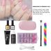 8PC Nail Art Tools Set - Manicure Extension Kit with Mini Dryer & Adhesive - Perfect for Professional Nails - Buy Online on GoSupps.com