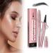 Magic Eyebrow Pencil with 4 Fork Tip 3D Microblading Eyebrow Pen Eye Brown Makeup Long-Lasting Eyebrow Pencil Long-lasting Natural Makeup Fine Stroke Magic Eyebrow Pencil Stay on All Day (Black)