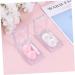 Solustre 6-Pack Mini Contact Lens Containers - Japanese Style Holder with Mirror & Cleaning Case - Buy Online on GoSupps.com