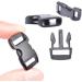 100 Pack 3/8 Inch Curved Paracord Bracelet Clips - Quick Side Release Buckles for Paracord Bracelets, Masks, Dog Collars - 100pcs - Buy Online on GoSupps.com
