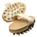 Gazelle Trading Anti Cellulite Massager Body Circulation Brush Cellulite Reduction Hand-Held Wood Sauna Spa Bath 2 Pcs