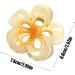 Floral Hair Clips Acrylic Strong Hold Hair Clip Hair Styling Accessories Non-Slip Hair Clips Womens Hair Barrettes for Woman and Girls Yellow - Buy Online on GoSupps.com
