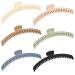 Hold Everything Hair Claw Clips Perfect for Thick and Thin Hair Straight and Curly Strong Clip Non-Slip 6 Colors Double Row Teeth Hair Claw Clips With 52 teeth