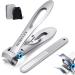 Nail Clippers for Thick Nails MORGLES Heavy Duty Toenail Clippers 15mm Wide Opening Strong Nail Clippers Large Fingernail Toe Nail Trimmer Cutter with Nail File for Men Seniors Arthritis Elderly