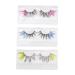 Beavorty 3 Pairs colored false eyelashes lashes fluffy lashes with color Eyelashes Makeup Application faux eyelashes halloween eyelashes 3d sticker chemical fiber fluorescence