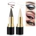 Aaiffey 2 Colors Gel Eyeliner Set - Waterproof Smudge Proof Eye-liner Pencil for Women - Long-Lasting Matte Black Eyeliner Stick - Silver and Brown Shades - Buy Online on GoSupps.com
