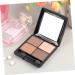 Beavorty 3pcs 4 Shadow Mirror Eye Elegant Colors Matte and with Brown Sponge Eyeshadow Makeup 1 count (Pack of 1) As Shownx3pcs - Buy Online on GoSupps.com