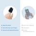 Viatom Pulse Oximeter - Bluetooth Finger Oxygen Saturation Monitor with App Rechargeable Micro-B Interface & Built-in Memory - Buy Online on GoSupps.com