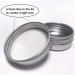 JOYWEE Aluminum Tin Jars 24 Pack.5 Oz/15ml - Empty Cosmetic Metal Tins for Candle, Lip Balm, Salve, Makeup - Screw Cap Lid, Round Pot Container - Buy Online on GoSupps.com