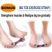 Bunion Corrector Splint Toe Separator Pads Orthopedic Pain Relief Kit - Night Support with Free Blue Protector Sleeves - Buy Online on GoSupps.com