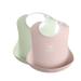 BABYBJRN Baby Bib, 2-Pack, Powder Green/Pink Powder Green/ Pink