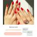 Wahrshei Red Nail Foils - 20 Self-Adhesive Gel Nail Stickers | UV Gel Nail Wraps for Stunning Red Nail Art - Buy Online on GoSupps.com