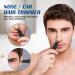 Uraqt Waterproof Nose Hair Trimmer for Men & Women - Dual Blade Ear & Nose Hair Remover (Black) - Precision Grooming Tool - Buy Online on GoSupps.com