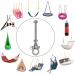 Dakzhou 2 Anti-Rust Heavy-Duty Bearing Swing Hanger (10mm) - 180 Swing, 1500 lb Capacity - Ideal for Yoga Swing Hammock Chair - Buy Online on GoSupps.com