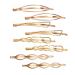Messen Hair Pins Set Geometric Hair Clips Metal Hairpin Minimalist Hair Styling Jewelry Hair Clamps Accessories Barrettes Gold Bobby Pin for Girl Women (8 Pieces ,Style 7)