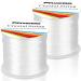 Paxcoo 2 Rolls Elastic Stretchy Bead String Cord for Clay Beads - 0.5MM Crystal Clear - Buy Online on GoSupps.com