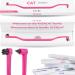 Ryercat cat accessories - double -sided cat toothbrush - kitten toothbrush with microcopic for cats/kittens - cat tooth care - toothbrush for cats (flamingorosa) flamingo pink